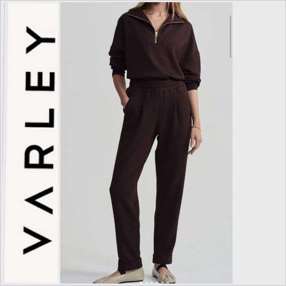 Varley Pants - Varley DoubleSoft The Rolled Cuffed Pant 28.5 in Coffee Bean Large